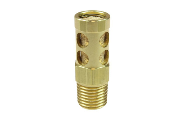 COILHOSE PNEUMATICS 1/4"MPT BRASS MUFFLER