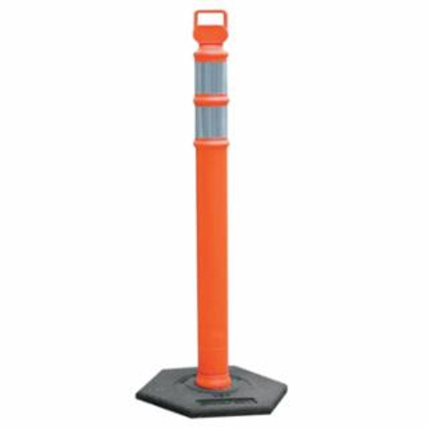 CORTINA ORANGE DELINEATOR POST W/10LB. BASE PACKED