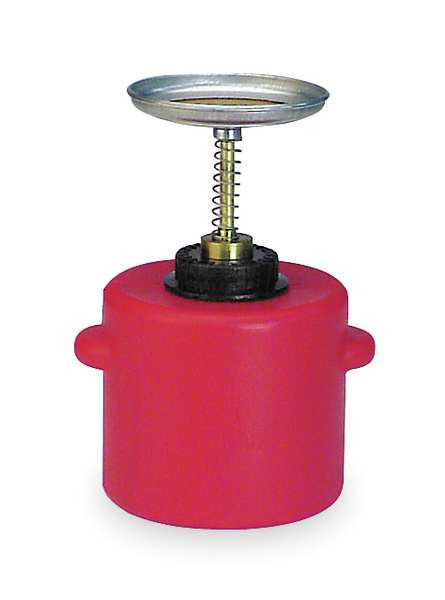 EAGLE 2-QT RED POLY SAFETY PLUNGER CAN