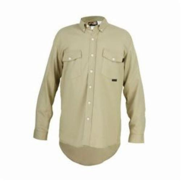 MCR SAFETY FR LONG SLEEVE WORK SHIRT TAN X3