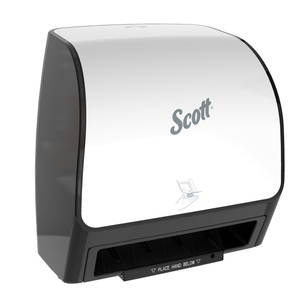 SCOTT SCOTT CONTROL ELEC SLIMROLL DISPENSER WHITE