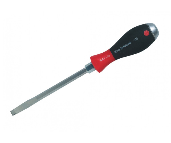 WIHA TOOLS 5.5X100MM SLOTTED SCREWDRIVER SOFTFINISH HANDLE