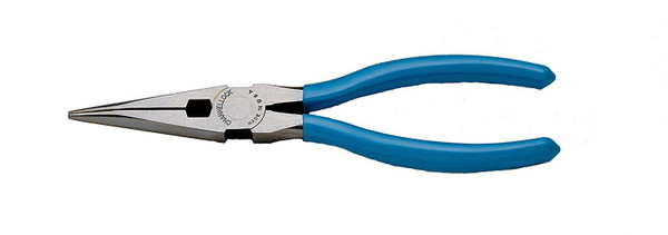 8" LONG NOSE PLIERS W/SIDE CUTTER CUTTER