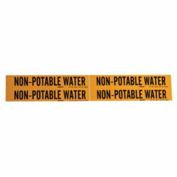 BRADY SELF-STICKING PIPE MARKER  NON-POTABLE WATER