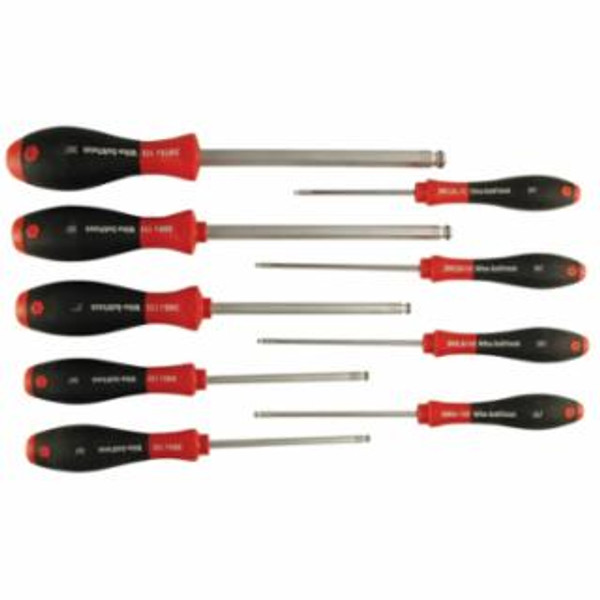 WIHA TOOLS 9 PC. SET MAGICRING METRIC BALL END SCDRV