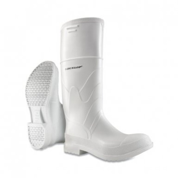 DUNLOP PROTECTIVE FOOTWEAR PLAIN TOE WHITE SAFETY LOCK