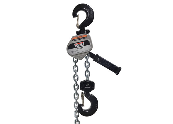 JET JT9-375720 JLA-150-200SH, JLA Series 1-1/2 Ton Lever Hoist, 20' Lift & Shipyard Hooks