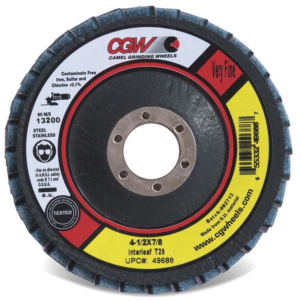 CGW ABRASIVES 4-1/2X7/8" T29 COARSE 49686