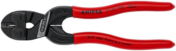 KNIPEX CoBolt® S Compact Bolt Cutters-Notched Blade 7131160SBA