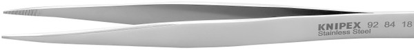 Knipex 92 84 18 Stainless Steel Gripping Tweezers-Blunt Tips