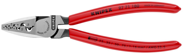 Knipex 97 71 180 Crimping Pliers for Wire Ferrules