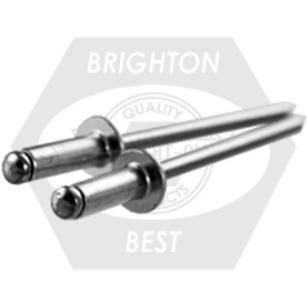 Ssbss 5-4 5/32 (.188-.250) x 0.400 Stainless 304 / Stainless 304 Dome Head Blind Rivet, Qty 500
