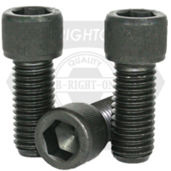 1"-8 x 7" Socket Head Cap Screws, Coarse, Alloy, 1936 Series Thermal Black Oxide, Partially Threaded, Qty 10