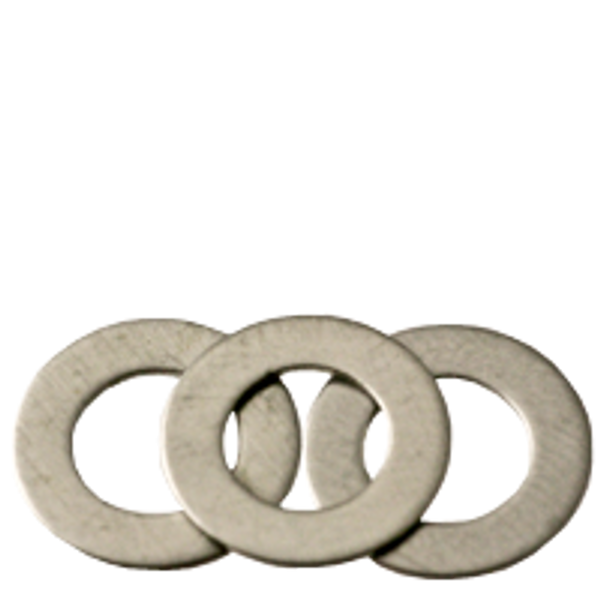 #4 x 5/16" x 0.016 Flat Washers 18-8 Stainless Steel A2 An960L Dimensional Equivalent, Qty 500