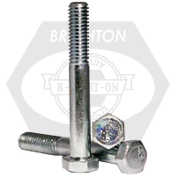 5/8"-18 x 2 3/4" Grade 2 Hex Cap Screw Zinc Cr+3, Partially Threaded, Qty 25