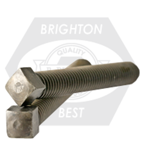 1/4"-20 x 1 1/4" Square Head Set Screws 1/2 Dog Point, Coarse, Case Hardened Plain, Qty 100