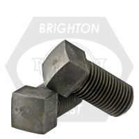 1"-14 x 3 1/2" Square Head Set Screws, Cup Point, Plain Finish, Fine (UNS), Case Hardened, Qty 10