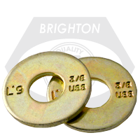 1 1/2" L-9 USS Tension Flatwasher 1 1/2", Alloy, Zinc-Yellow Cr+3 (U.S.A.), Qty 10