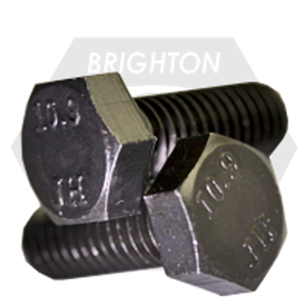 M18-2.50 x 50 mm DIN 933 / ISO 4017, Coarse, Hex Cap Screws 10.9 DIN 933, Coarse, Alloy, Plain, Fully Threaded, Qty 20