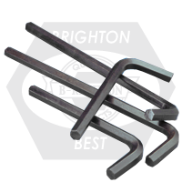 M19 Hex Keys, Alloy, 6150 Short Arm (Import), Qty 10