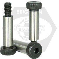 M6-M5 x 45 mm Socket Shoulder Screws, Metric Class 12.9, Thermal Black Oxide, Coarse (UNC), Alloy Steel, ISO 7379, Qty 25