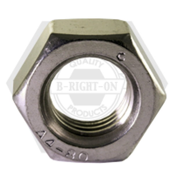 M22-2.50 DIN 934 Hex Nuts, Coarse, Stain A4-80, Qty 50