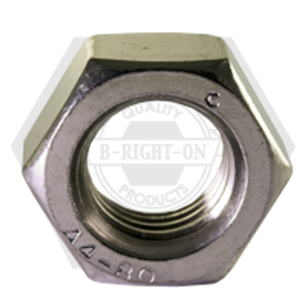 M30-3.50 DIN 934 Hex Nuts, Coarse, Stain A4-80, Qty 10