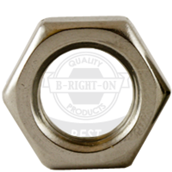 M8-1.25 Metric 316 Stainless Steel A4 Hex Thin Nuts, DIN 439-2 Type B, Qty 100