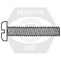 1/4"-20 x 1/4" Machine Screws, Slotted Pan Head, 304 Stainless Steel, Full Thread, Qty 500