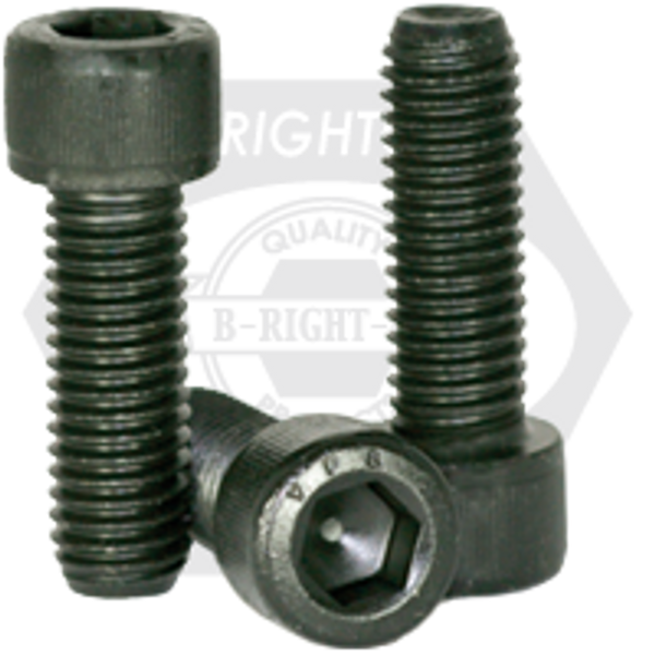 1/2"-12 x 2" BSW Socket Head Cap Screws, Alloy, Thermal Black Oxide, Fully Threaded, Qty 50