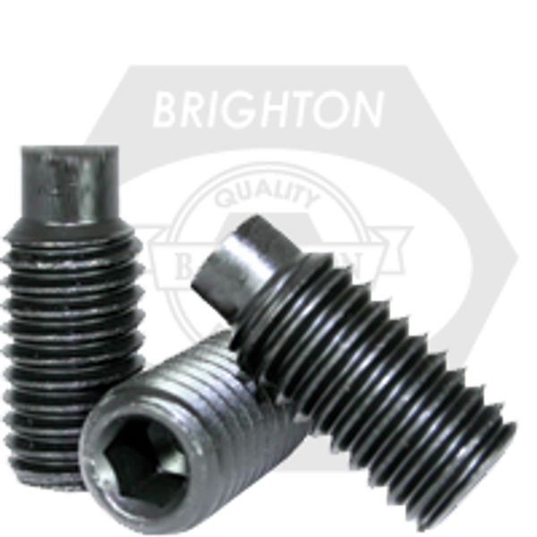 M5-0.80 x 40 mm Socket Set Screws Dog Point 45H, Coarse, Alloy, ISO 4028 / DIN 915, Qty 200