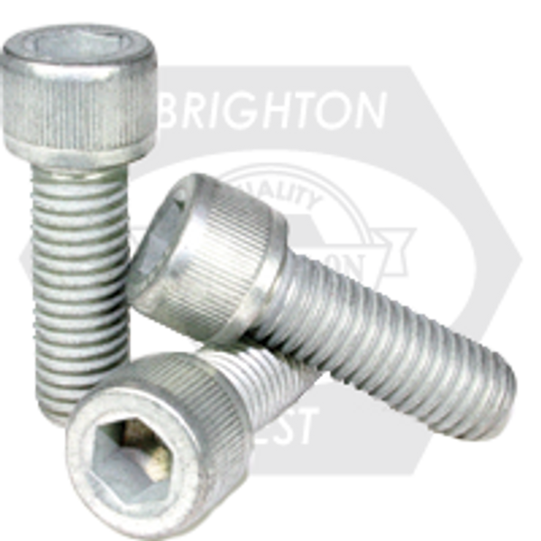 5/16"-24 x 2" Socket Head Cap Screws, Fine, Alloy, Mechanical Zinc Cr+3, Partially Threaded, Qty 100