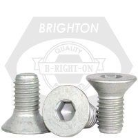 #10-24 x 1 1/2" Flat Head Socket Cap Screws, Mechanical Zinc Cr+3, Partial Thread, Coarse (UNC), Alloy Steel, Qty 100