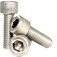 1/4"-20 x 3/4" Coarse (Ft) Socket Head Cap Screw 18-8 Stainless USA, Qty 50