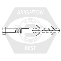 Mql M10 x 80 mm W Screw T40 Mungo Nylon Framing Anchor # 1060108, Qty 50