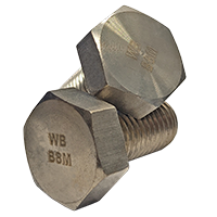 1 1/4"-7 x 3" 316 Stainless Steel B8M Heavy Hex Head Cap Screw, ASTM A193 Class 1, Fully Threaded, Qty 8