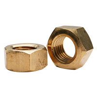 M20-2.50 Metric Brass Hex Nut, DIN 934, Qty 30