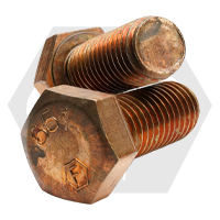 1/2"-13 x 5 1/2" Hex Cap Screws, Silicon Bronze, Full Thread, TFL 651, Made in USA, Qty 25