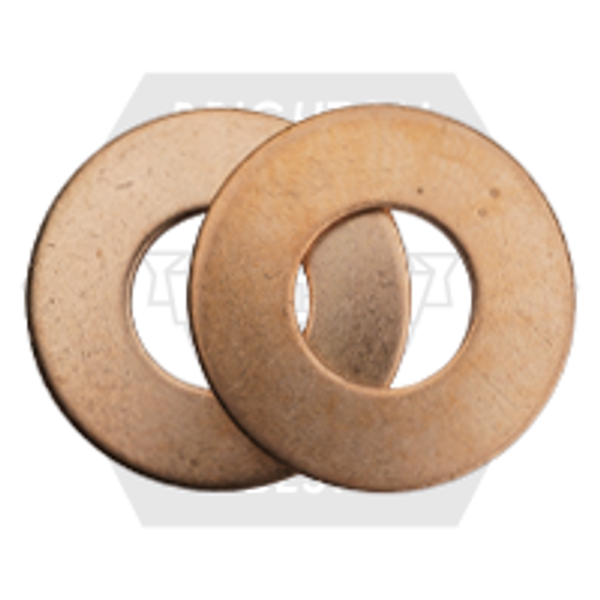 #20 (5/16") x 3/4" x .057"-.067" Silicon Bronze Flat Washer (Inch), Qty 500