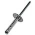 Aslf 62-64 3/16 (.063-.250) Alum/Steel Zinc Large Flange Head Multi-Grip Type Blind Rivets, Qty 500