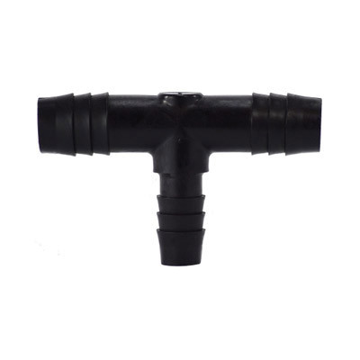 Midland Metal 53725-1008 Reducing Tee, 5/8 in Hose Barbed x 5/8 in Hose Barbed x 1/2 in Hose Barbed, Nylon