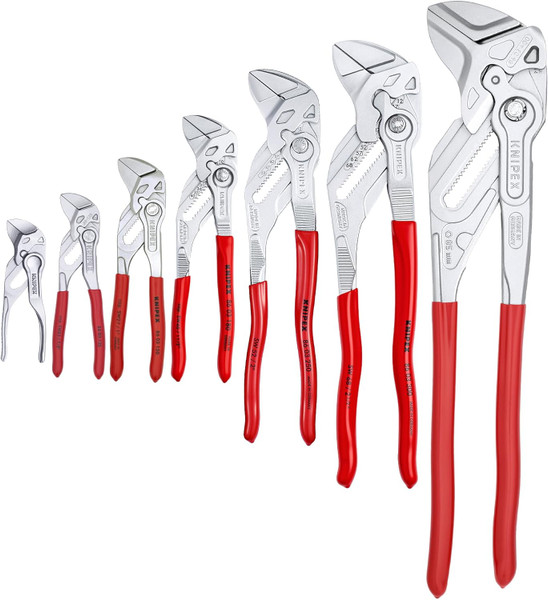 Knipex 9K 00 80 167 US 7 Pc Pliers Wrench Set (4", 5", 6", 7 1/4", 10", 12" & 16")