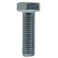 1/4"-28 x 2 1/2" Hex Cap Screws, Grade 5 Zinc Cr+3 (China), Partially Threaded, Qty 900