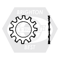 #6 External Tooth Lockwasher External Tooth Lockwasher, Plain Finish, Qty 10000