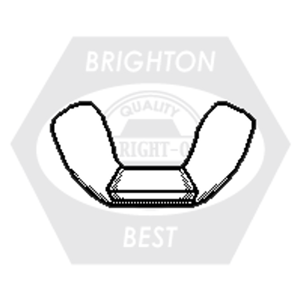 #6-32, Type A,Light Series Wing Nut,Type-A, Light Series, Plain Finish, Qty 25000