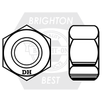 1 1/4"-7 A563 Gr.Dh Heavy Hex Nut, Plain Finish, Qty 75