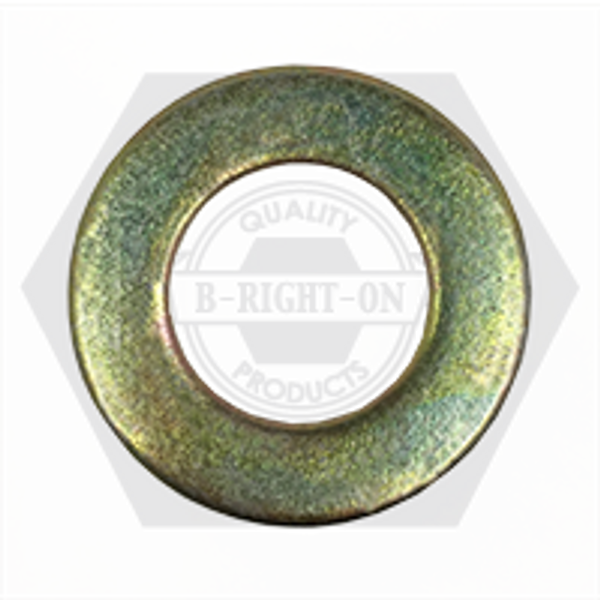 M20, DIN 125A Flat Washer, 200 Hv Zinc Yellow Cr+6, Qty 1000