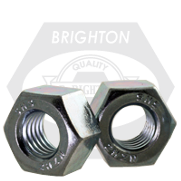 1 3/4"-8 Hex Nuts A194 / Sa 194 2H Heavy 8 Pitch Zinc Cr+3, Qty 20