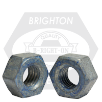 7/8"-9 No Wax A563 Heavy Hex Nut Grade Dh Coarse, Hot-Dipped Galvanized HDG, (Box), Qty 115