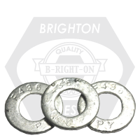 3/8" x 13/16" F436 Structural Flat Washers Med. Carbon, Hot-Dipped Galvanized HDG, Qty 7000